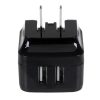 StarTech.com Dual-port USB wall charger - international travel - 17W/3.4A - black - Image 6