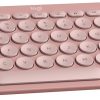 Logitech Pebble Keys 2 K380s keyboard Universal RF Wireless + Bluetooth QWERTY English Pink - Image 10