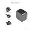 StarTech.com Dual-port USB wall charger - international travel - 17W/3.4A - black - Image 8