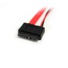 StarTech.com 20in Slimline SATA to SATA with LP4 Power Cable Adapter - Image 2