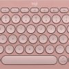 Logitech Pebble Keys 2 K380s keyboard Universal RF Wireless + Bluetooth QWERTY English Pink