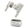 POLY Voyager Free 60+ UC, Touchscreen Charge Case, USB-A, Teams, White Sand (P/N 216755-01)