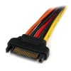 StarTech.com 6in Latching SATA Power Y Splitter Cable Adapter - M/F - Image 3