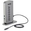 StarTech.com USB-C USB-A Dock - Hybrid Universal USB 3.0 Docking Station for USB-C or USB-A Laptop - Dual Monitor 4K 60Hz HDMI/D - Image 7