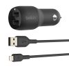 Belkin Dual USB-A Car Charger 12W X2 BLK - Image 6