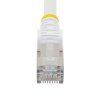 StarTech.com 1m CAT6a Ethernet Cable - White - Low Smoke Zero Halogen (LSZH) - 10GbE 500MHz 100W PoE++ Snagless RJ-45 w/Strain R - Image 5