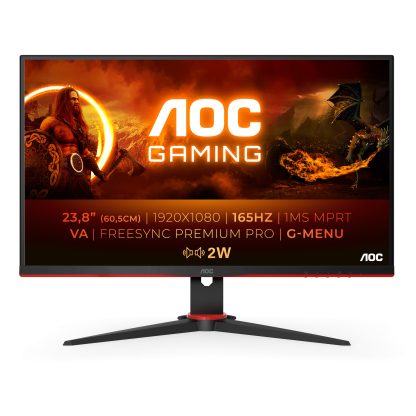 AOC 24G2SE computer monitor 60.5 cm (23.8") 1920 x 1080 pixels Full HD Black, Red