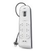 Belkin BSV604AU2M surge protector Black, White 6 AC outlet(s) 2 m