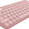 Logitech Pebble Keys 2 K380s keyboard Universal RF Wireless + Bluetooth QWERTY English Pink - Image 4