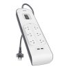 Belkin BSV604AU2M surge protector Black, White 6 AC outlet(s) 2 m - Image 2