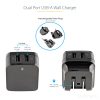 StarTech.com Dual-port USB wall charger - international travel - 17W/3.4A - black - Image 5