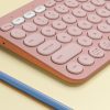 Logitech Pebble Keys 2 K380s keyboard Universal RF Wireless + Bluetooth QWERTY English Pink - Image 5