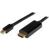 StarTech.com 6ft (2m) Mini DisplayPort to HDMI Cable - 4K 30Hz Video - mDP to HDMI Adapter Cable - Mini DP or Thunderbolt 1/2 Ma