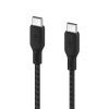 Belkin 100w USB-C to USB-C Braided Cable 3M Bla - Image 2