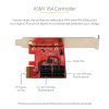 StarTech.com SATA PCIe Card - 4 Port PCIe SATA Expansion Card - 6Gbps - Low Profile Bracket - Stacked SATA Connectors - ASM1164 - Image 12