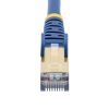 StarTech.com 0.50m CAT6a Ethernet Cable - 10 Gigabit Shielded Snagless RJ45 100W PoE Patch Cord - 10GbE STP Network Cable w/Stra - Image 4
