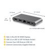 StarTech.com USB C Multiport Adapter, Dual 4K Monitor, USB-C to Dual HDMI Adapter, 2x USB-A Ports, 100W PD 3.0, Gigabit LAN Port - Image 3