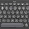 Logitech Pebble Keys 2 K380s keyboard Universal RF Wireless + Bluetooth QWERTY English Graphite