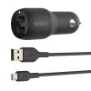Belkin Dual USB-A Car Charger 12W X2 BLK - Image 3