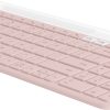 Logitech K580 Slim Multi-Device keyboard Office RF Wireless + Bluetooth QWERTY English Pink, White - Image 2
