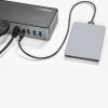 StarTech.com USB-C & USB-A Dock - Hybrid Universal Triple Monitor Laptop Docking Station w/ DisplayPort & HDMI 4K 60Hz - 85W Pow - Image 4