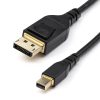 StarTech.com 6ft (2m) VESA Certified Mini DisplayPort to DisplayPort 1.4 Cable - 8K 60Hz HBR3 HDR - Super UHD mDP to DP 1.4 Cord