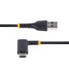 StarTech.com 6in (15cm) USB A to C Charging Cable Right Angle - Heavy Duty Fast Charge USB-C Cable - Black USB 2.0 A to Type-C - - Image 6