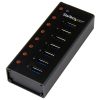 StarTech.com 7-Port USB 3.0 Hub - Desktop or Wall-Mountable Metal Enclosure~7-Port USB 3.0 Hub (5Gbps) - Desktop or Wall-Mountab
