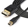 StarTech.com 6ft (2m) VESA Certified Mini DisplayPort to DisplayPort 1.4 Cable - 8K 60Hz HBR3 HDR - Super UHD mDP to DP 1.4 Cord - Image 3