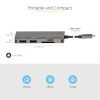 StarTech.com USB C Multiport Adapter - USB-C to 4K HDMI, 100W Power Delivery Pass-through, SD/MicroSD Slot, 3-Port USB 3.0 Hub - - Image 4