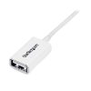 StarTech.com 3m White USB 2.0 Extension Cable A to A - M/F - Image 3