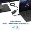 StarTech.com USB-C to VGA Adapter - Black - 1080p - Video Converter For Your MacBook Pro - USB C to VGA Display Dongle - Upgrade - Image 2