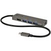 StarTech.com USB C Multiport Adapter - USB-C to HDMI 2.0b 4K 60Hz (HDR10), 100W Power Delivery Pass-Through, 4-Port USB 3.0 Hub