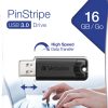 Verbatim PinStripe 3.0 - USB 3.0 Drive 16 GB  - Black - Image 2