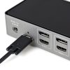 StarTech.com USB-C & USB-A Dock - Hybrid Universal Triple Monitor Laptop Docking Station w/ DisplayPort & HDMI 4K 60Hz - 85W Pow - Image 3
