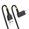 StarTech.com 6in (15cm) USB A to C Charging Cable Right Angle - Heavy Duty Fast Charge USB-C Cable - Black USB 2.0 A to Type-C - - Image 5