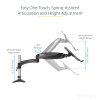 StarTech.com Desk Mount Laptop Arm - Full Motion Articulating Arm for Laptop or Single 34" Monitor - VESA Mount Laptop Tray Brac - Image 9
