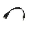 StarTech.com Headset adapter for headsets with separate headphone / microphone plugs - 3.5mm 4 position to 2x 3 position 3.5mm M - Image 11