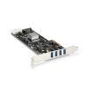 StarTech.com 4 Port USB 3.0 PCIe Card w/ 4 Dedicated 5Gbps Channels (USB 3.1 Gen 1) - UASP - SATA / LP4 Power - PCI Express Adap
