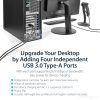 StarTech.com 4 Port USB 3.0 PCIe Card w/ 4 Dedicated 5Gbps Channels (USB 3.1 Gen 1) - UASP - SATA / LP4 Power - PCI Express Adap - Image 10