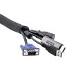 StarTech.com 10ft (3m) Cable Management Sleeve, Trimmable Heavy Duty Cable Wrap, 1.2" (3cm) Dia. Polyester Mesh Computer Cable M - Image 4