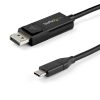 StarTech.com 6ft (2m) USB C to DisplayPort 1.4 Cable 8K 60Hz/4K - Bidirectional DP to USB-C or USB-C to DP Reversible Video Adap