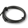 StarTech.com 6.5' (2m) 3-in-1 Universal Laptop Cable Lock - Keyed Laptop/Desktop Security Cable Lock Compatible w/ K-Slot, Nano - Image 2