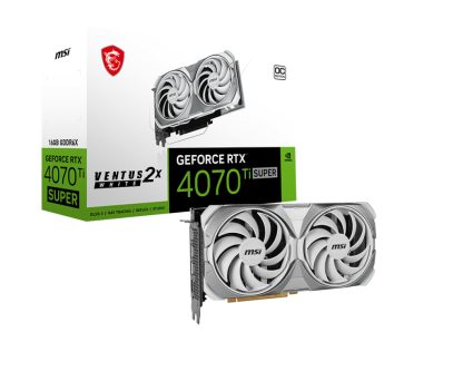 MSI GeForce RTX 4070 Ti SUPER 16G VENTUS 2X WHITE OC NVIDIA 16 GB GDDR6X - Image 3