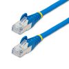 StarTech.com 10m CAT6a Ethernet Cable - Blue - Low Smoke Zero Halogen (LSZH) - 10GbE 500MHz 100W PoE++ Snagless RJ-45 w/Strain R