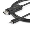 StarTech.com 3ft (1m) USB C to DisplayPort 1.2 Cable 4K 60Hz - Bidirectional DP to USB-C or USB-C to DP Reversible Video Adapter - Image 2