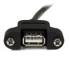 StarTech.com 1 ft Panel Mount USB Cable A to A - F/M - Image 3