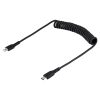 StarTech.com 1m (3ft) USB C to Lightning Cable, MFi Certified, Coiled iPhone Charger Cable, Black, Durable TPE Jacket Aramid Fib - Image 12