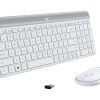 Logitech MK470 Slim keyboard Mouse included Office RF Wireless Silver, White - Image 2