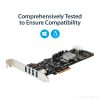 StarTech.com 4 Port USB 3.0 PCIe Card w/ 4 Dedicated 5Gbps Channels (USB 3.1 Gen 1) - UASP - SATA / LP4 Power - PCI Express Adap - Image 13